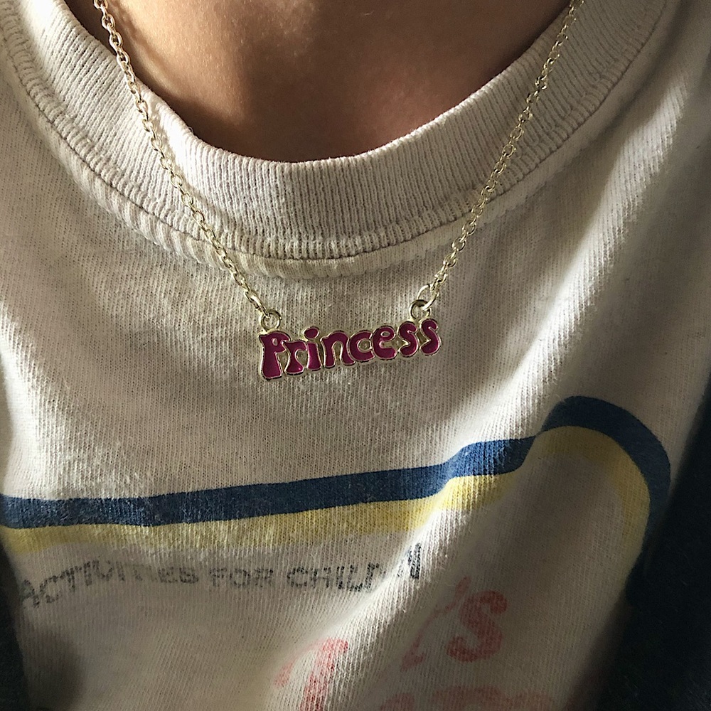 Y2K Purple Princess Necklace